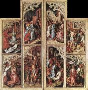 HOLBEIN, Hans the Elder The Martyrdom of Saint Sebastian wf oil painting